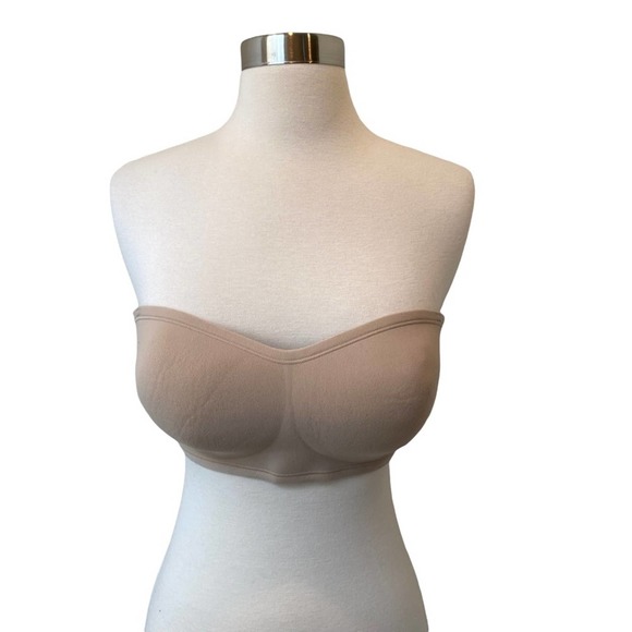 Natori Strapless Bra Womens Push Up Padded Wireless Nude 34D - Picture 1 of 6